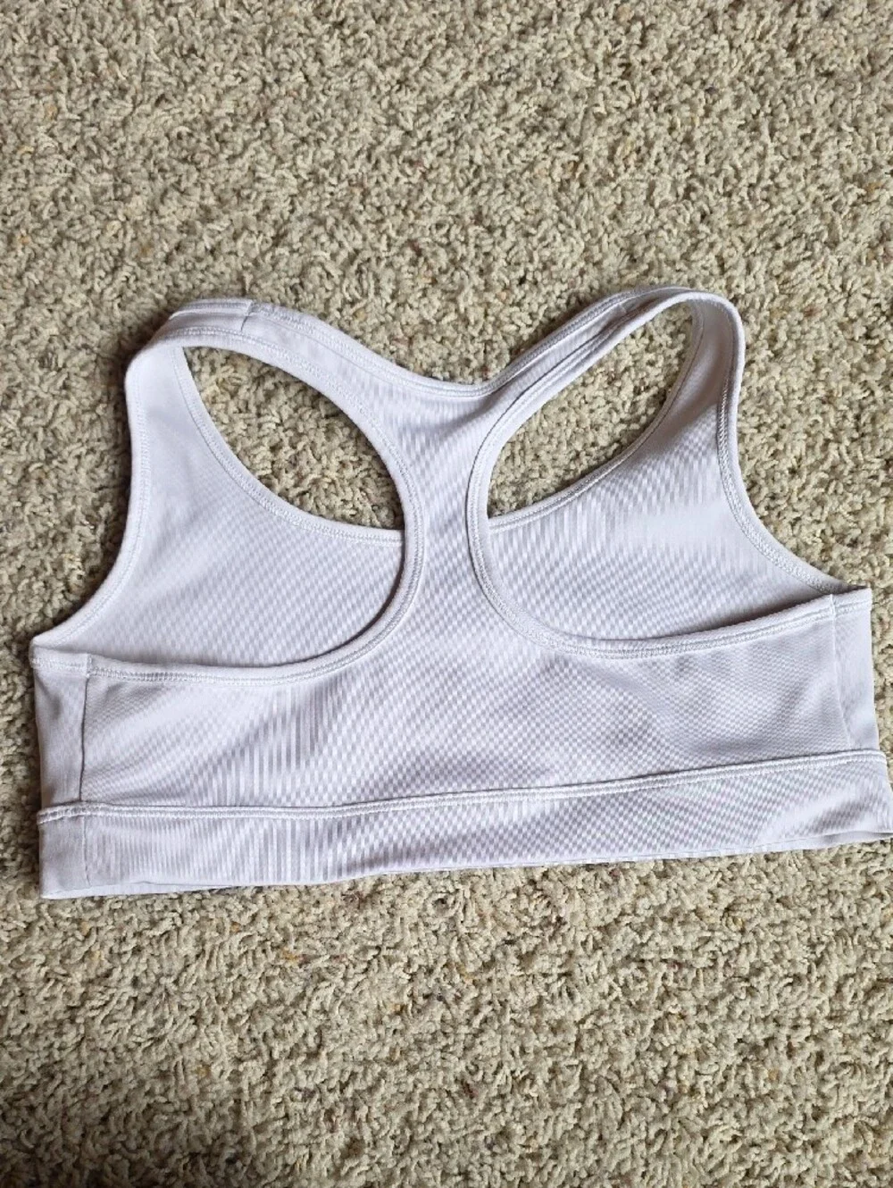 Nike Light White Racerback Athletic Bra